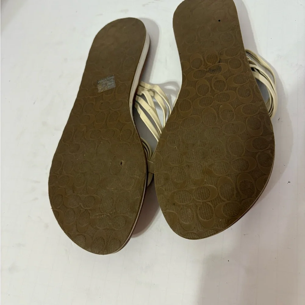 Coach brand flip-flop sandals